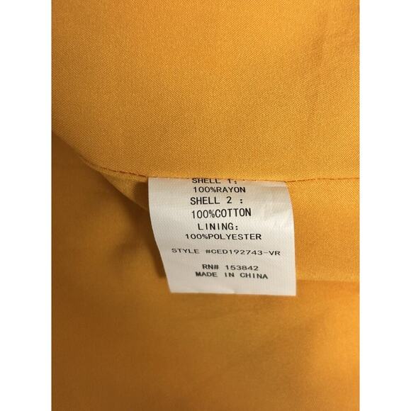 Code Mode Yellow Gold And White floral Sunflowers Swing Dress Size L - Picture 6 of 6